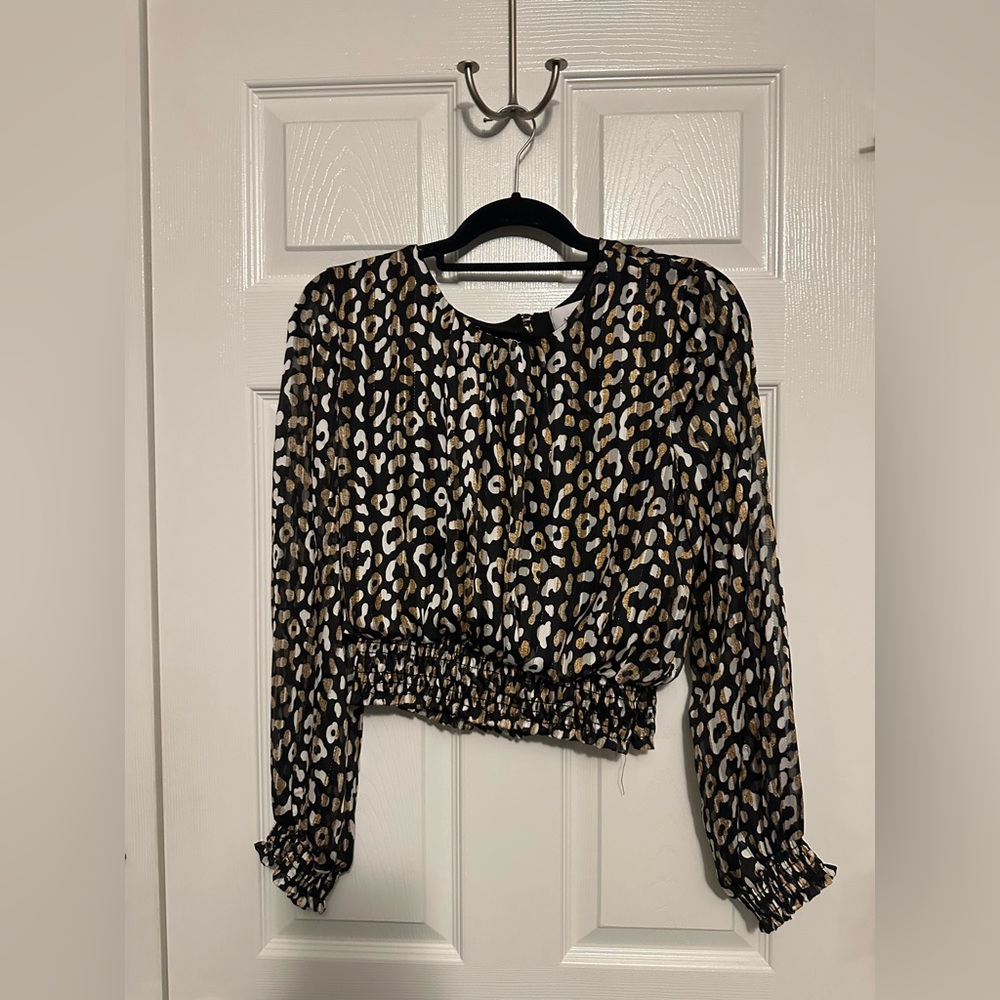 Adrienne Leopard Print Women's Top